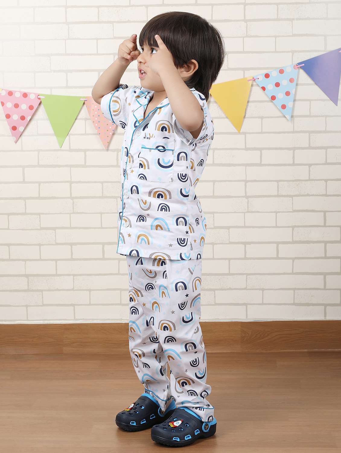 kids printed nightwear pyjama set - 22397331 -  Standard Image - 2