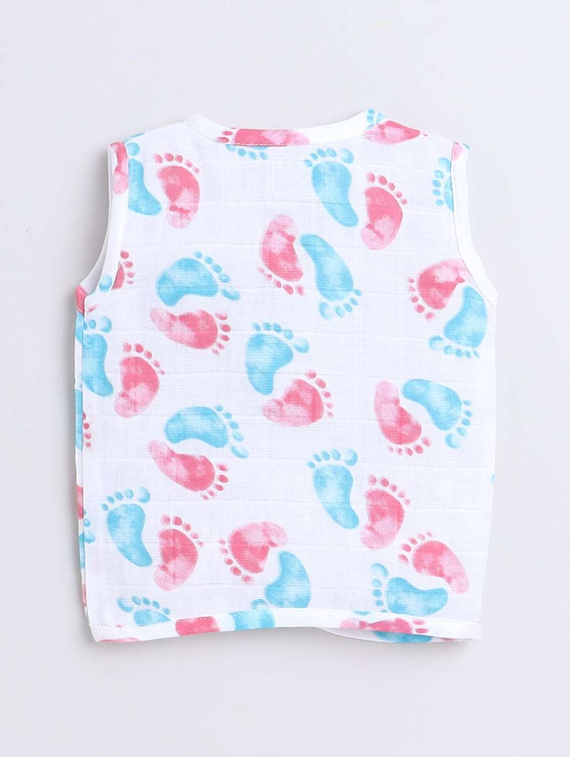 kids pack of 3 printed sleeveless jhabla - 22397368 -  Standard Image - 2