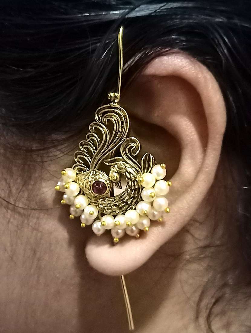 kalamkari kan karnaful ear cuff - 22397770 -  Standard Image - 2