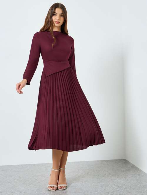 knee length dresses for ladies Buy Designer We Shine Trendy A-line Dress For Women main image 0