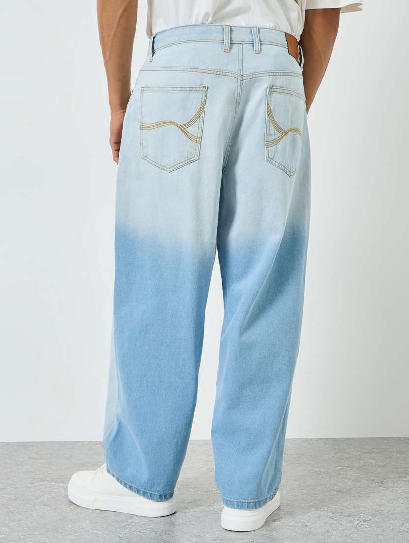 men washed mid rise full length relaxed fit jeans - 22397965 -  Standard Image - 2