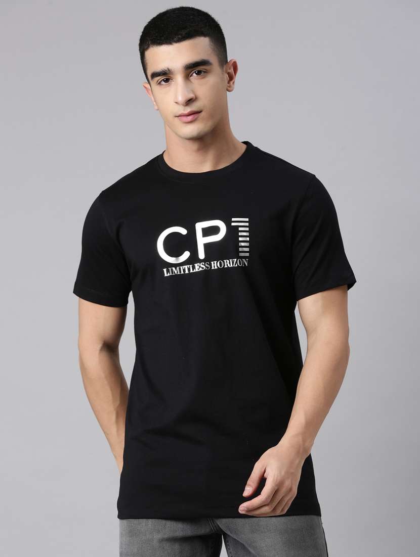 men typographic short sleeve regular fit t-shirt