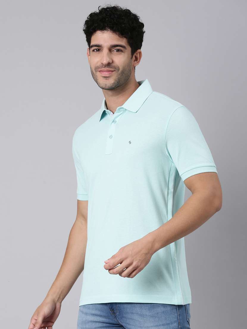 men solid short sleeve slim fit polo t-shirt - 22398092 -  Standard Image - 2
