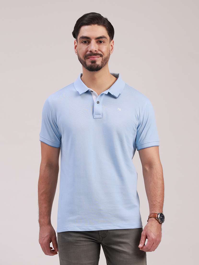 men typographic short sleeve slim fit polo t-shirt