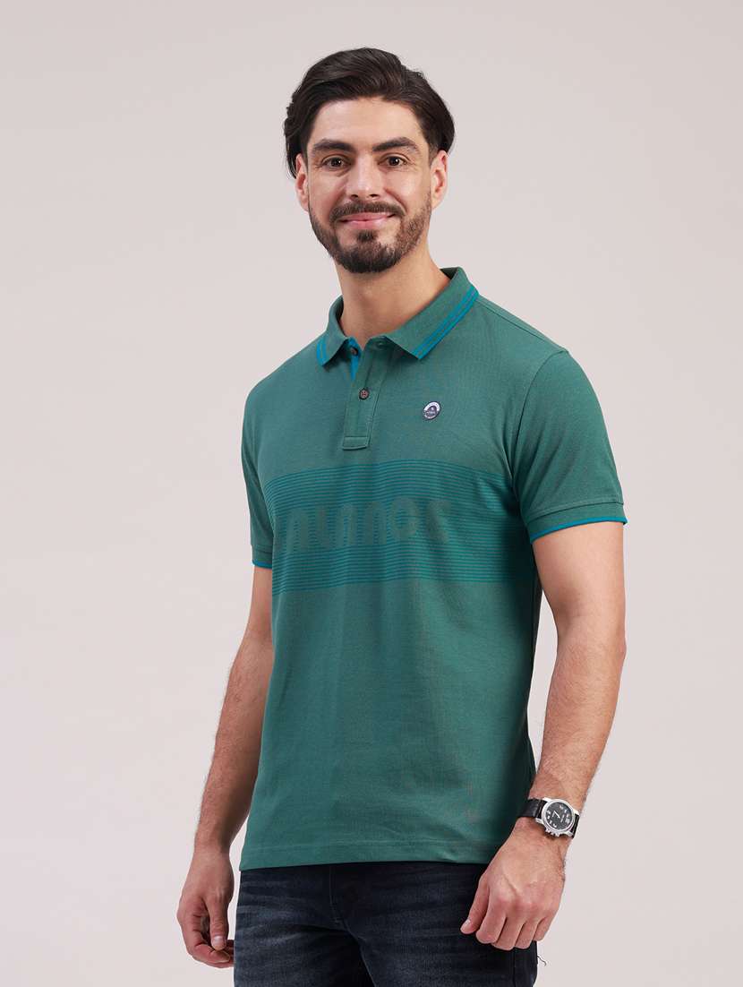 men printed short sleeve regular fit polo t-shirt - 22398096 -  Standard Image - 2