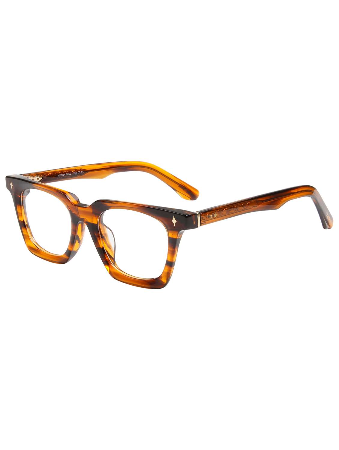 ted smith unisex brown printed full rim wayfarer frame - 22399029 -  Standard Image - 2
