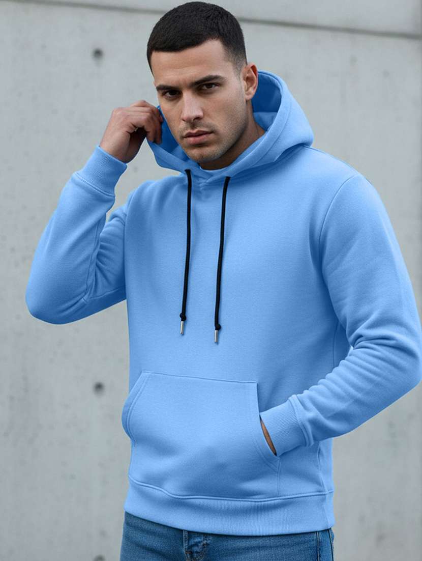 men solid long sleeve regular fit sweatshirt
