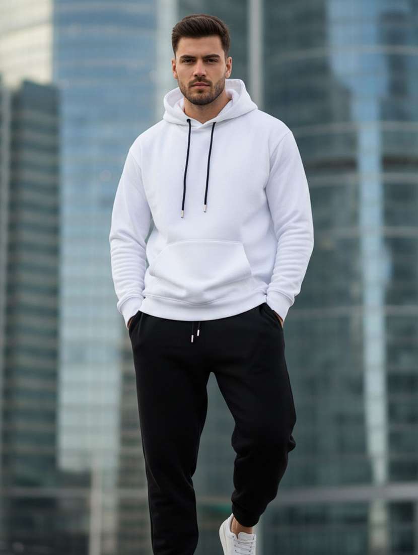 men solid long sleeve regular fit sweatshirt - 22399221 -  Standard Image - 2