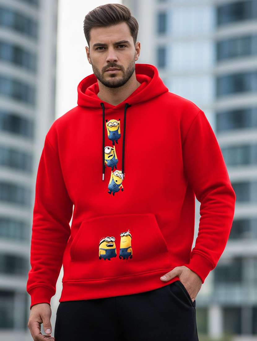 men graphic long sleeve regular fit sweatshirt