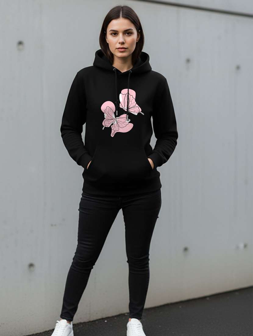 women graphic long sleeve hooded sweatshirt - 22399239 -  Standard Image - 2