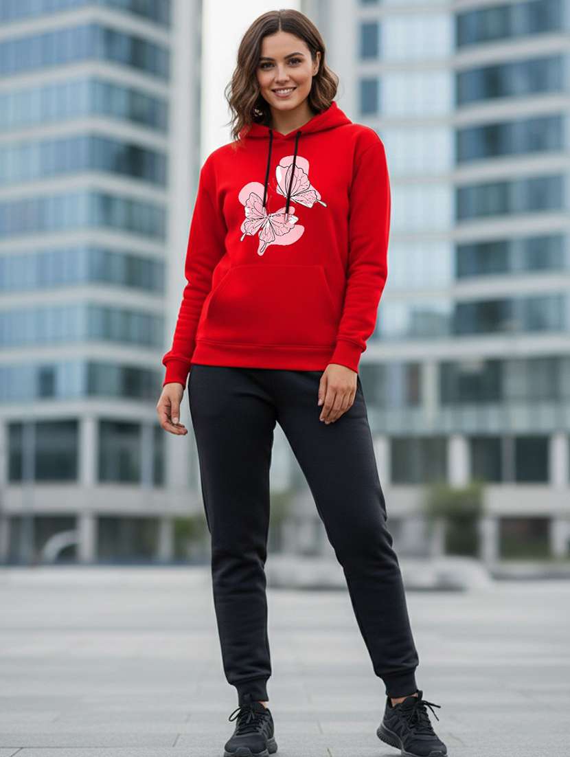 women graphic long sleeve hooded sweatshirt - 22399240 -  Standard Image - 2