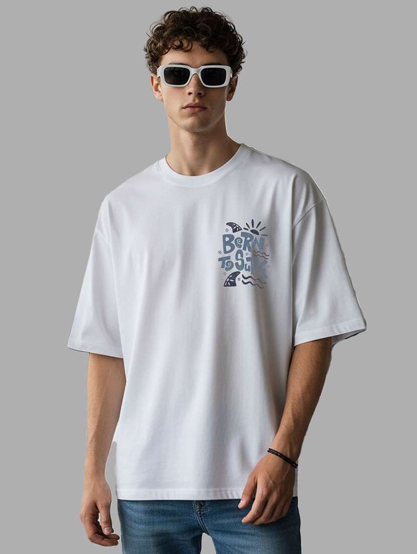 men printed short sleeve oversized t-shirt - 22399266 -  Standard Image - 2