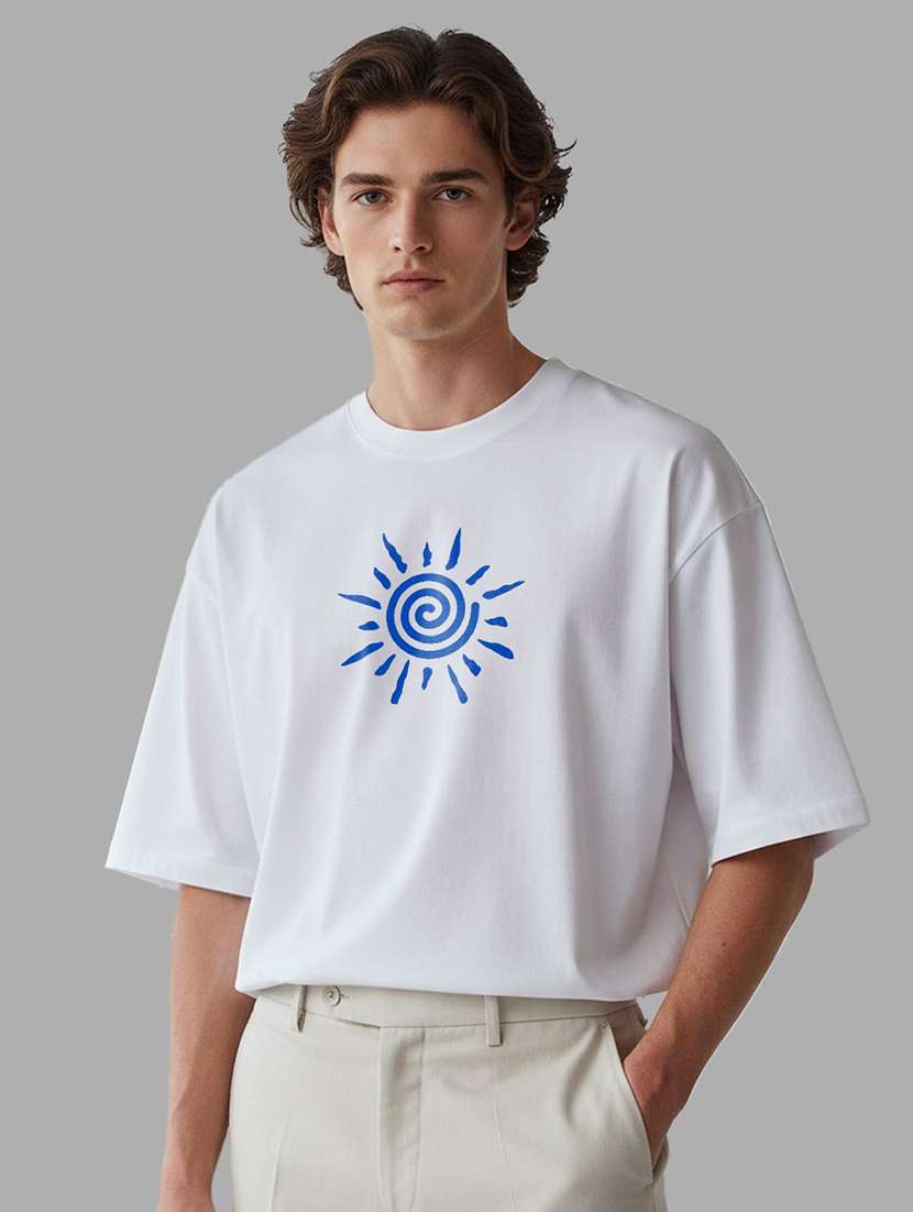 men printed short sleeve oversized t-shirt - 22399277 -  Standard Image - 2