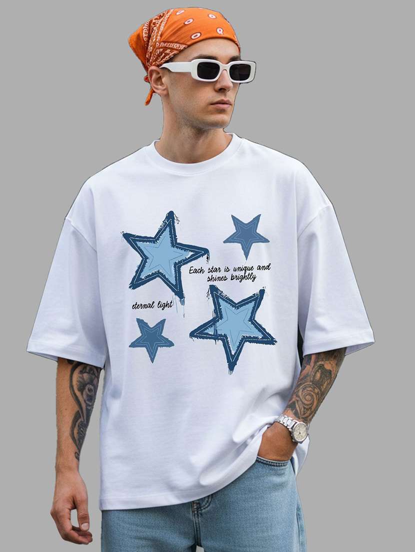 men printed short sleeve oversized t-shirt - 22399282 -  Standard Image - 2