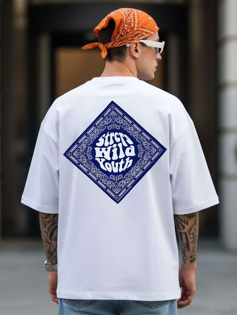 men printed short sleeve oversized t-shirt - 22399287 -  Standard Image - 2