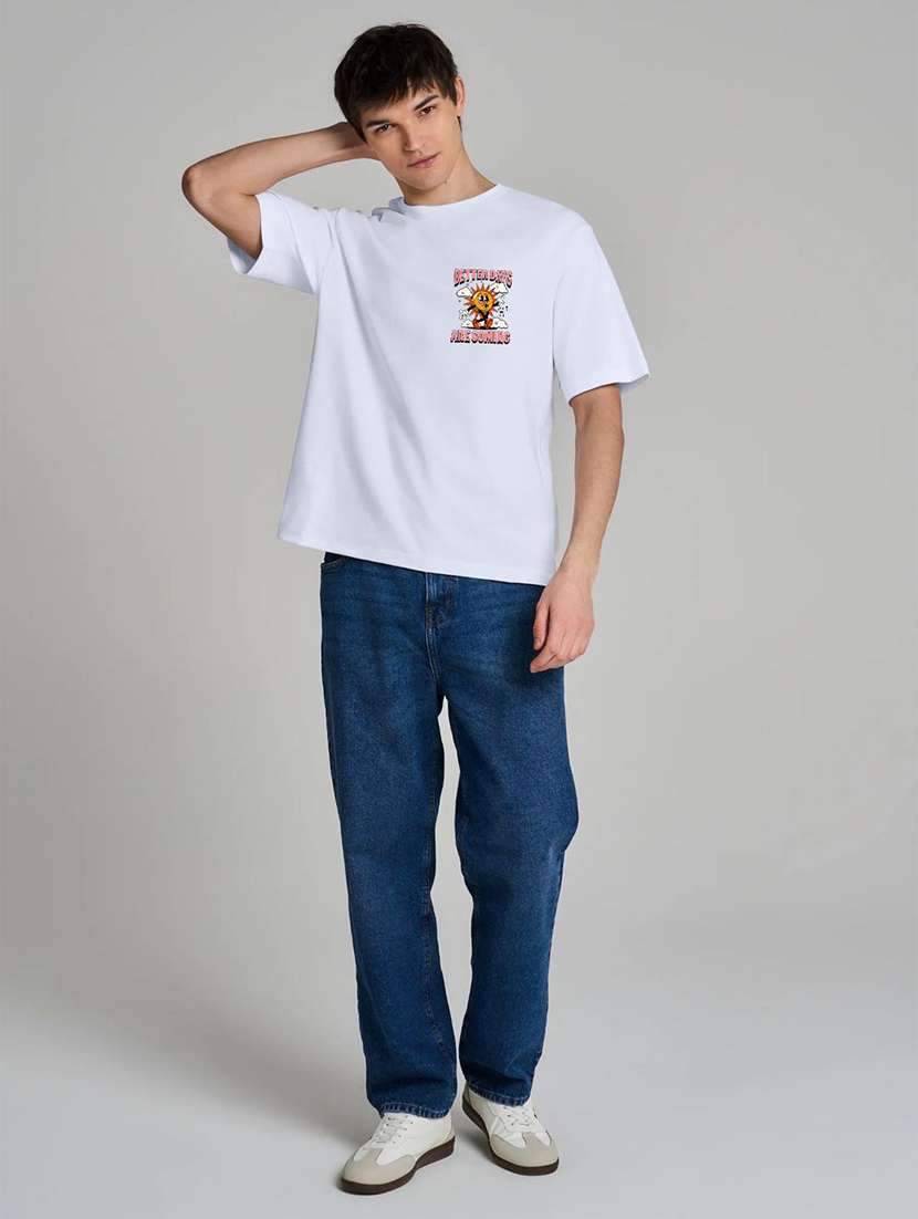 men printed short sleeve oversized t-shirt - 22399328 -  Standard Image - 2