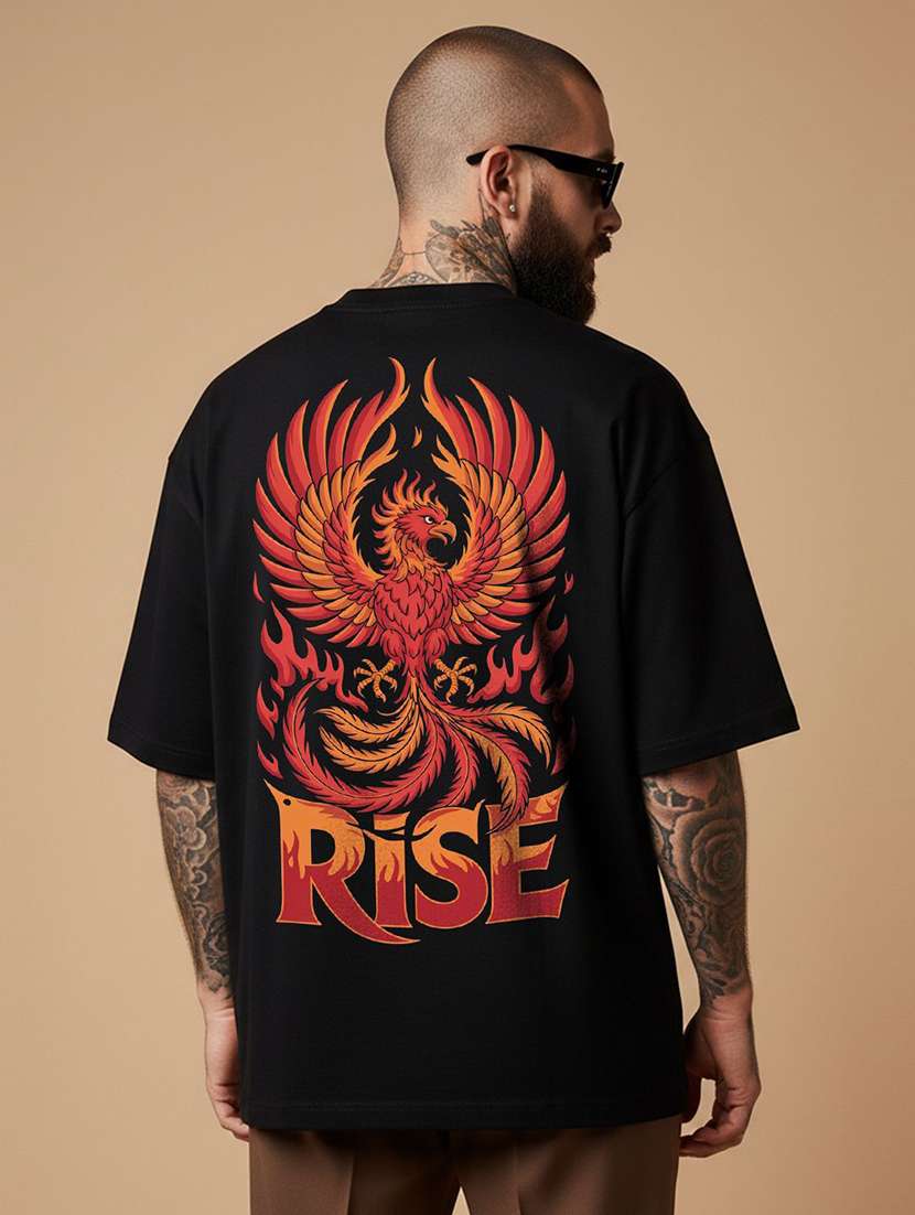 men printed short sleeve oversized t-shirt