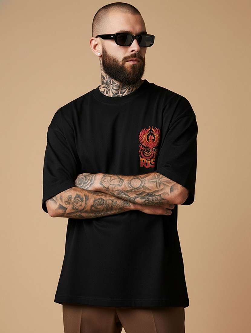 men printed short sleeve oversized t-shirt - 22399344 -  Standard Image - 2