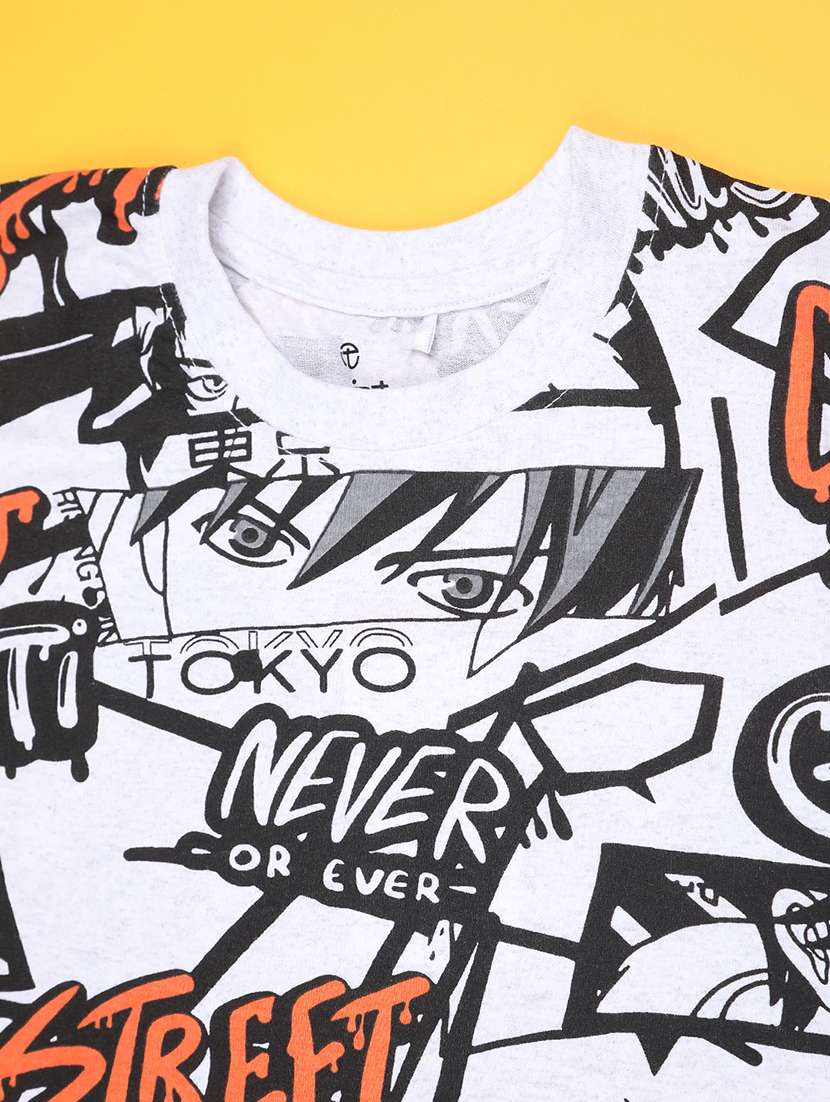 boys grey cotton blend t-shirt - 22399680 -  Standard Image - 2