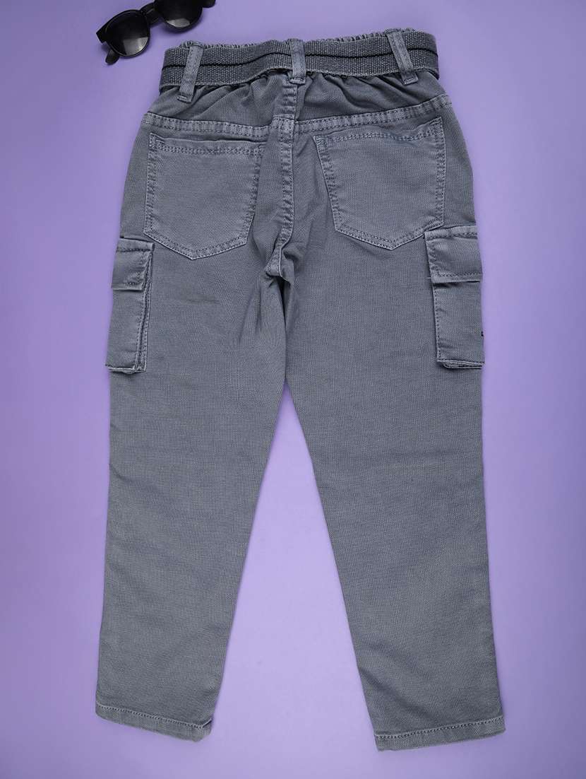 grey poly cotton plain jean - 22399698 -  Standard Image - 2
