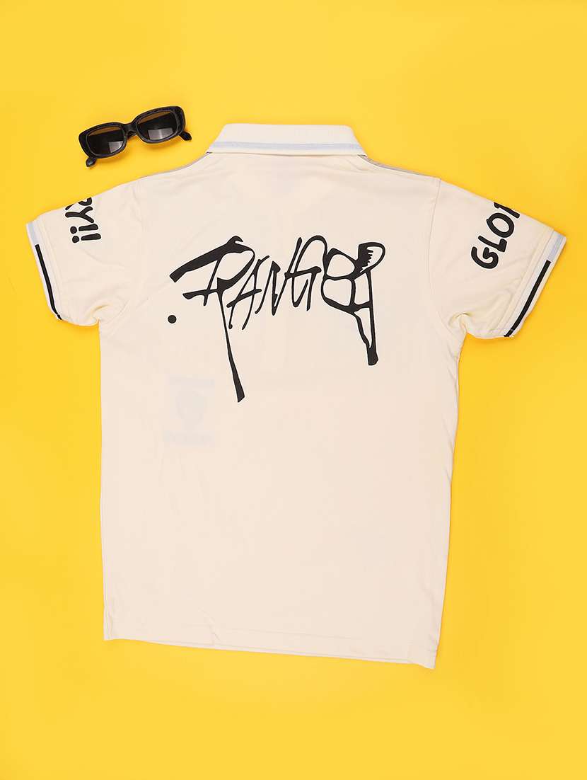 boys printed short sleeves polo neck t-shirt - 22399703 -  Standard Image - 2