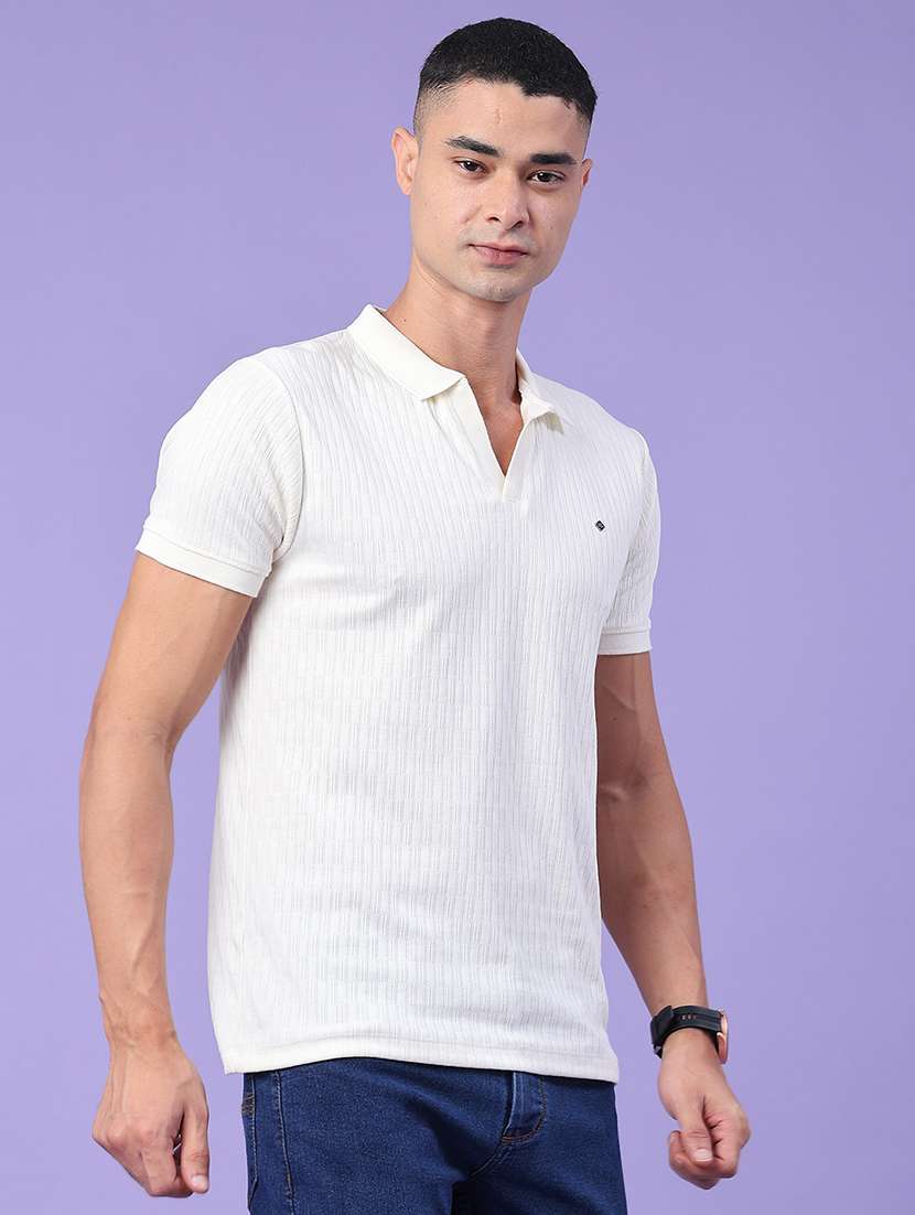 men self design short sleeve slim fit polo t-shirt - 22399856 -  Standard Image - 2