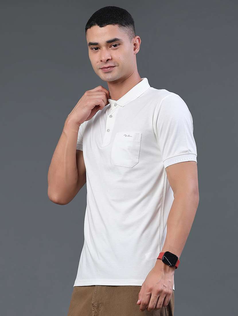 men solid short sleeve slim fit polo t-shirt - 22399874 -  Standard Image - 2