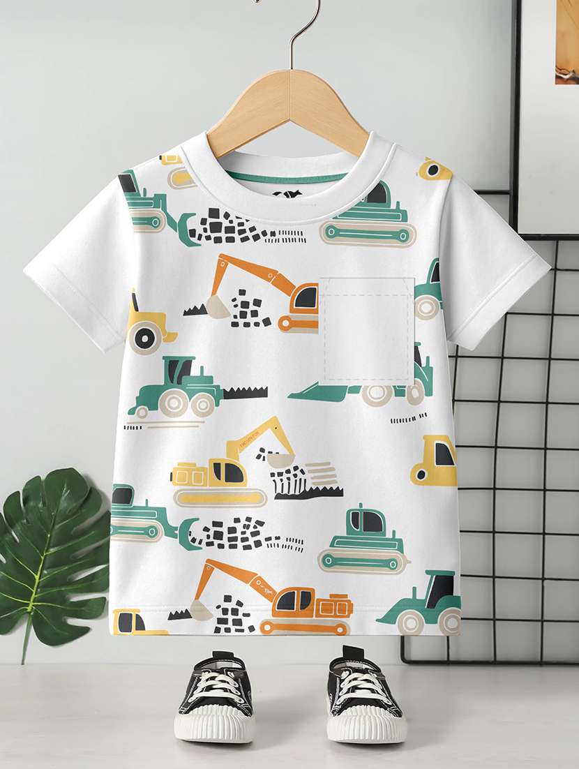 boys pack of 4 printed short sleeve t-shirt - 22400866 -  Standard Image - 2