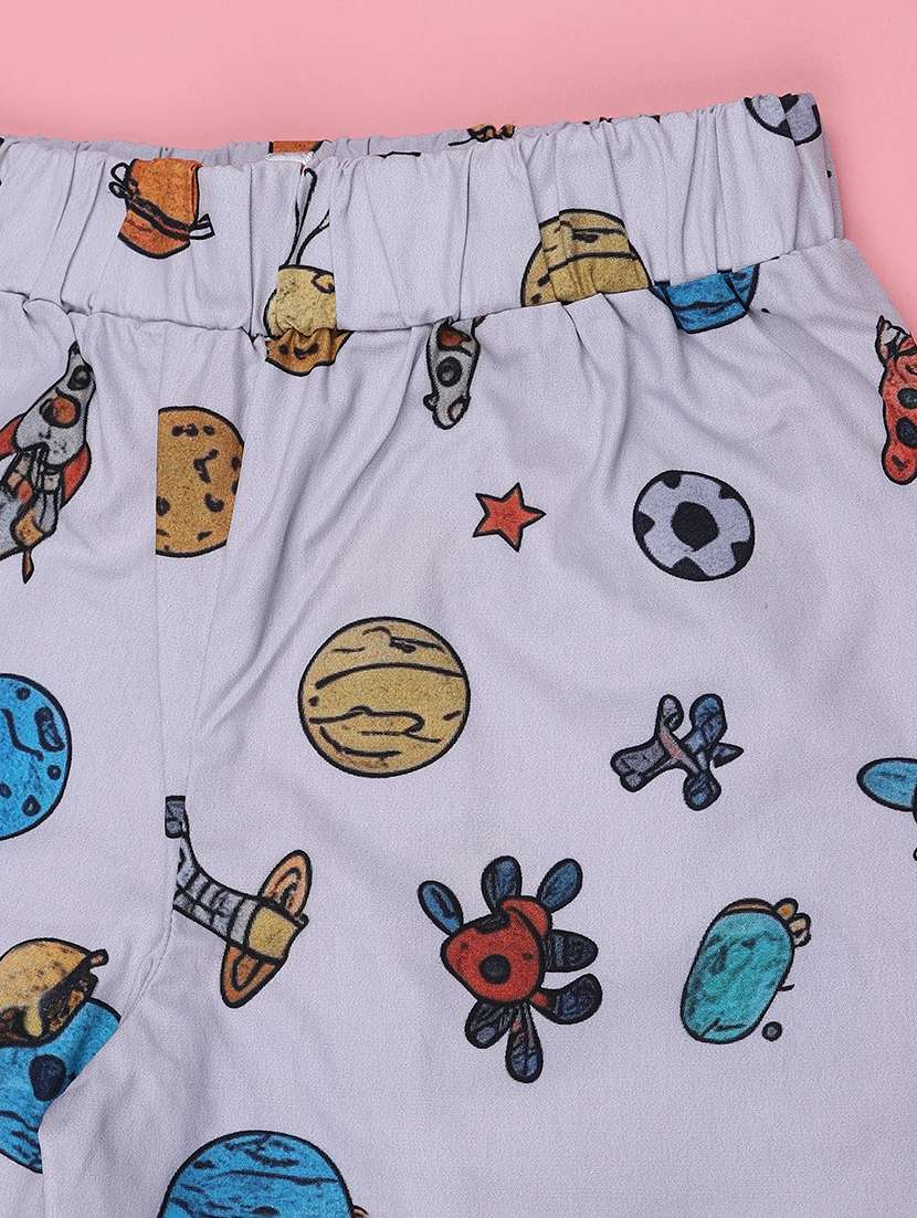 boys pack of 2 printed mid rise shorts - 22401155 -  Standard Image - 2