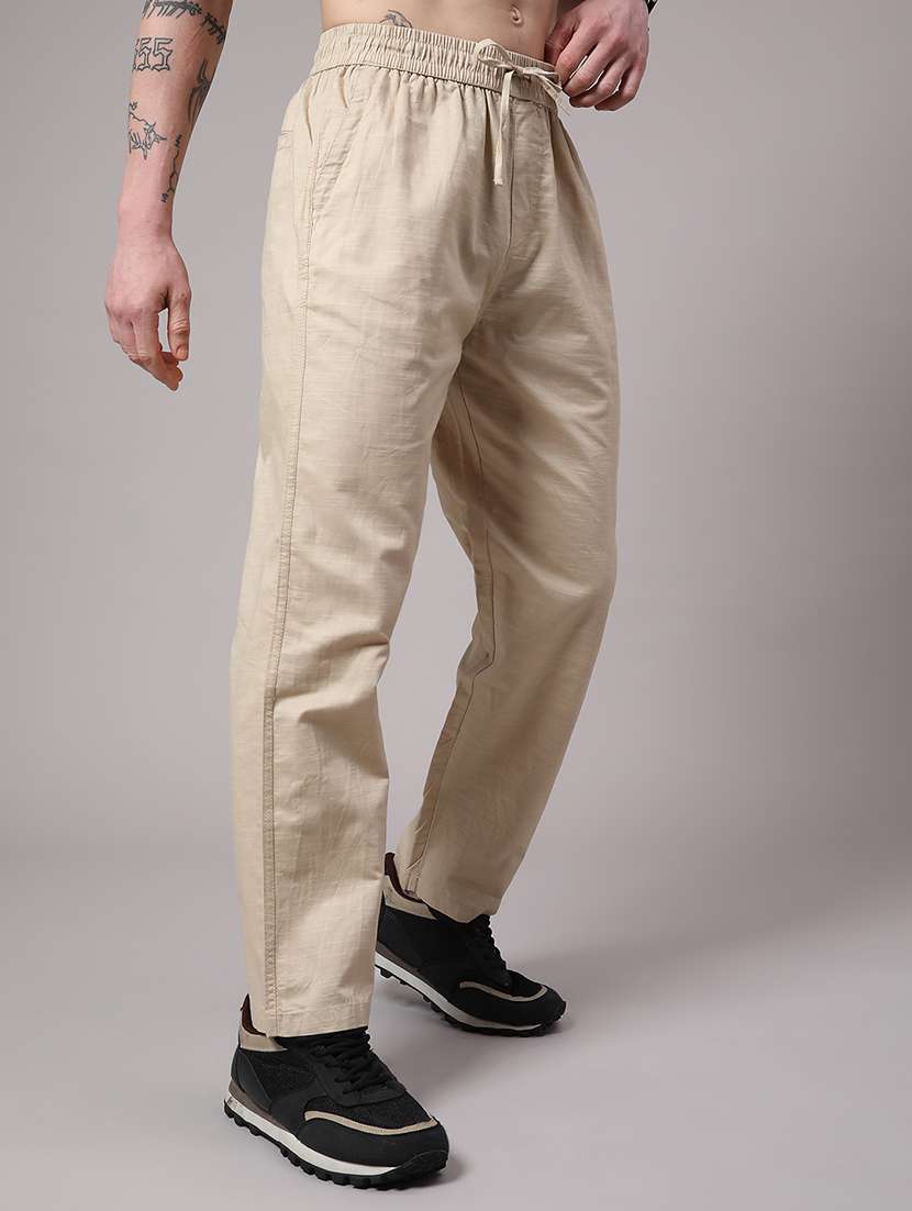 beige cotton cargos - 22401272 -  Standard Image - 2