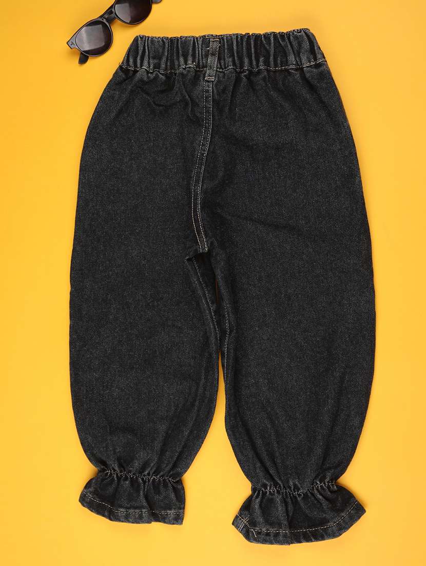 girls washed mid rise joggers - 22401277 -  Standard Image - 2
