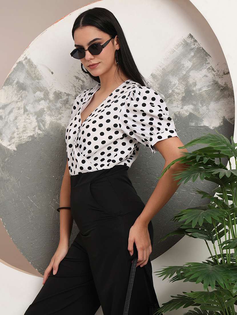 Women Printed Short Sleeves Full Leg Jumpsuit - 22401359 -  Standard Image - 7