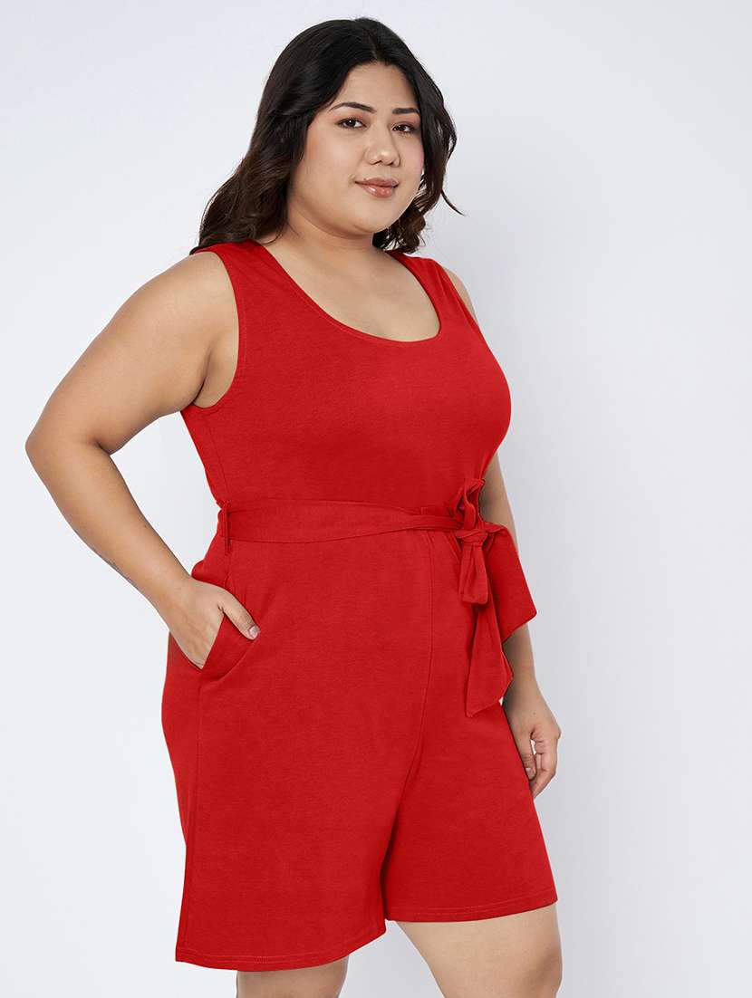 women solid sleeveless romper - 22401371 -  Standard Image - 2