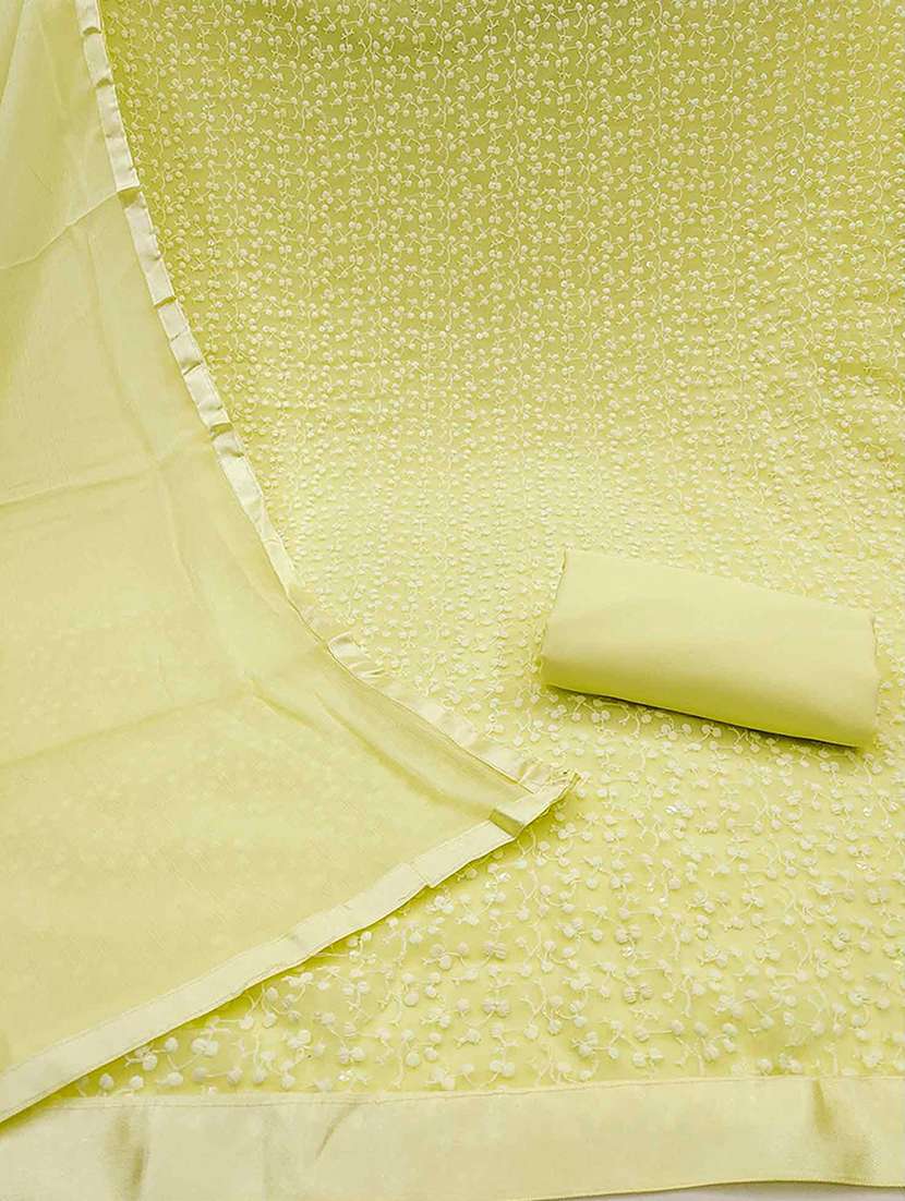 women solid with work unstitched suit set - 22401667 -  Standard Image - 2