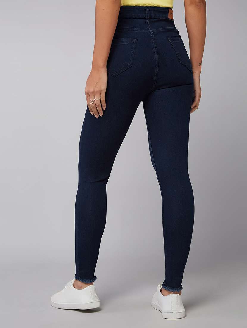 Women Solid High Rise Skinny Jeans - 22402169 -  Standard Image - 2