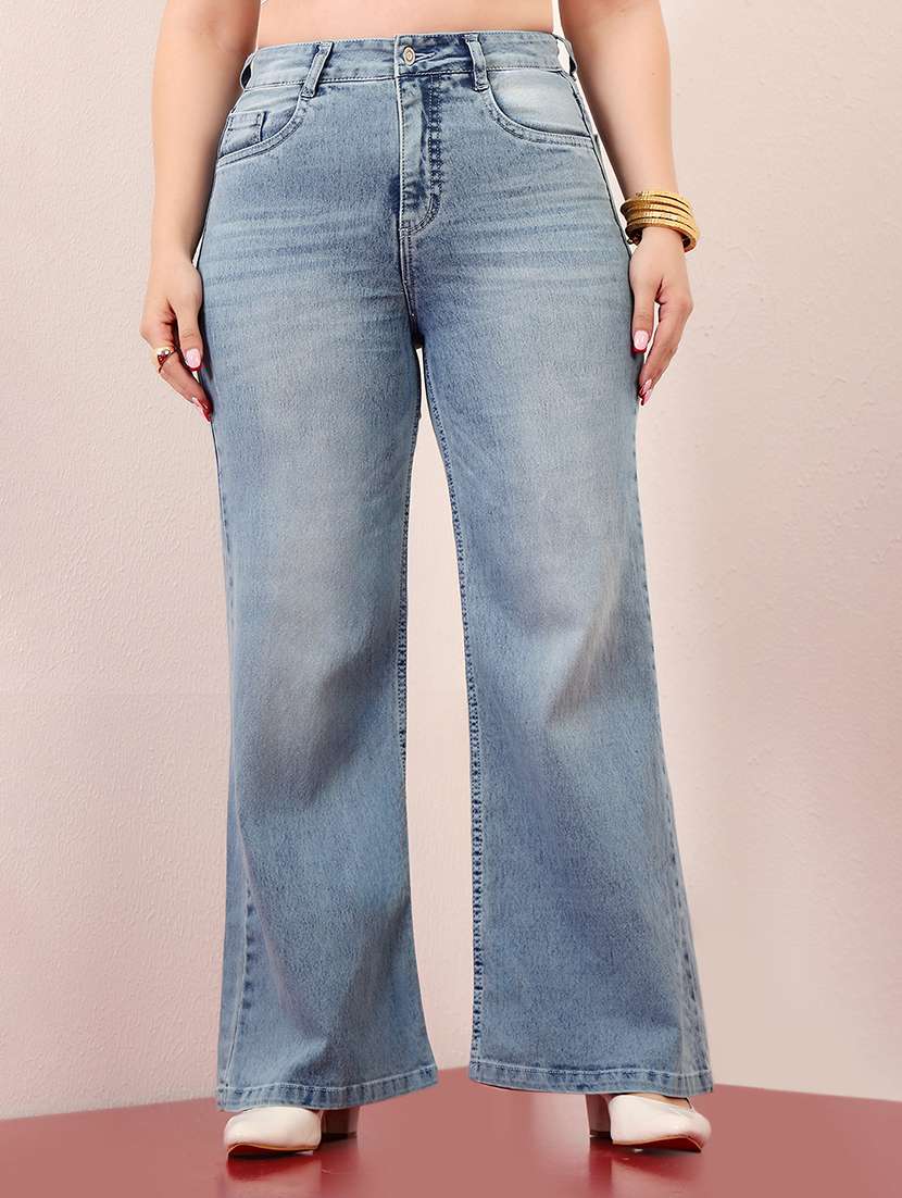 women solid high rise bootcut jean - 22402711 -  Standard Image - 2
