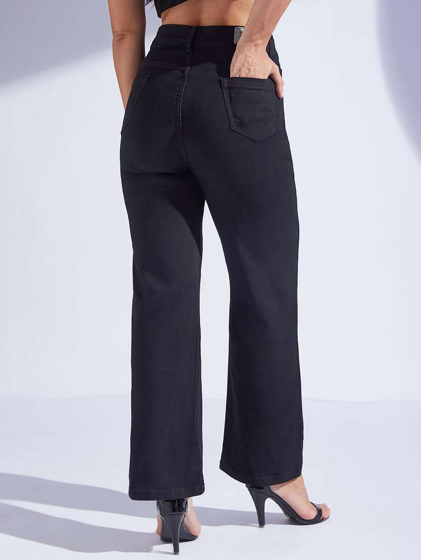 women distressed high rise bootcut jeans - 22402720 -  Standard Image - 2