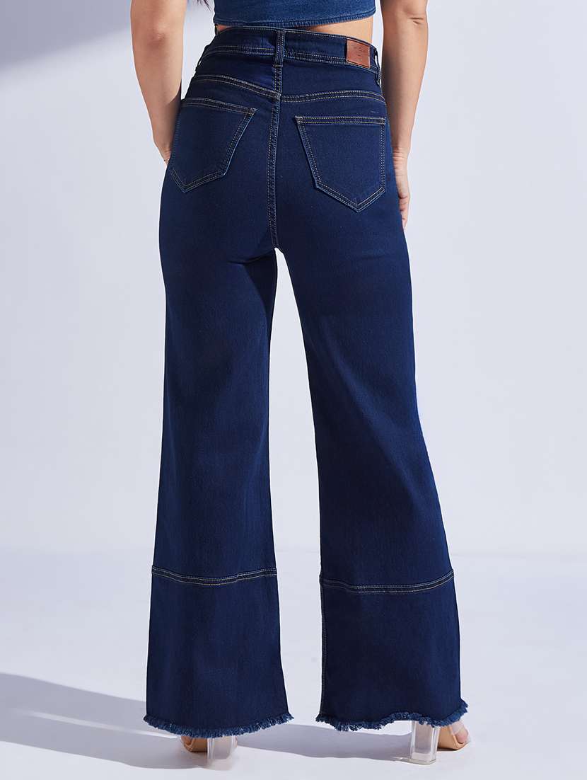 Women Solid High Rise Bootcut Jeans - 22402752 -  Standard Image - 2