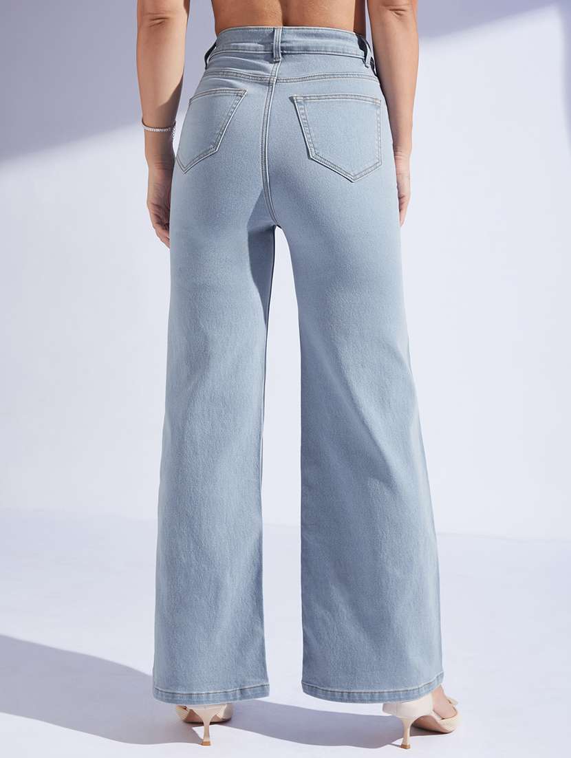 women solid high rise wide leg jeans - 22402791 -  Standard Image - 2