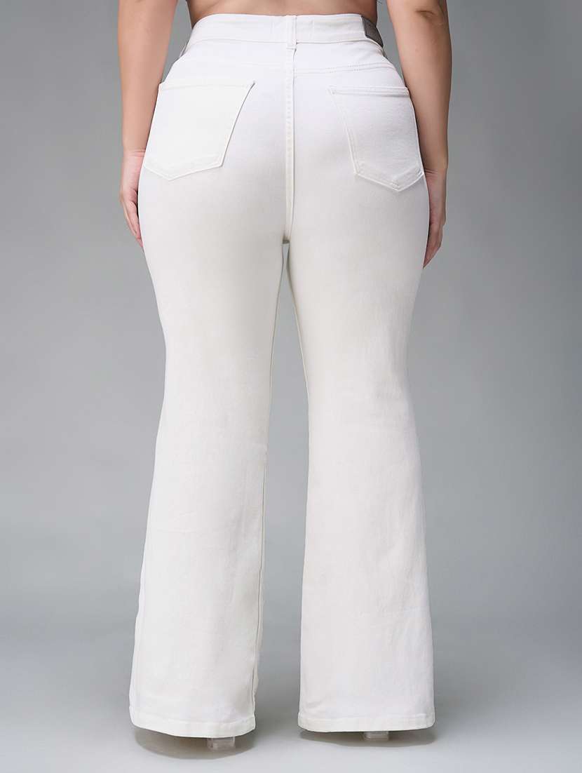 women solid high rise bootcut jeans - 22402842 -  Standard Image - 2
