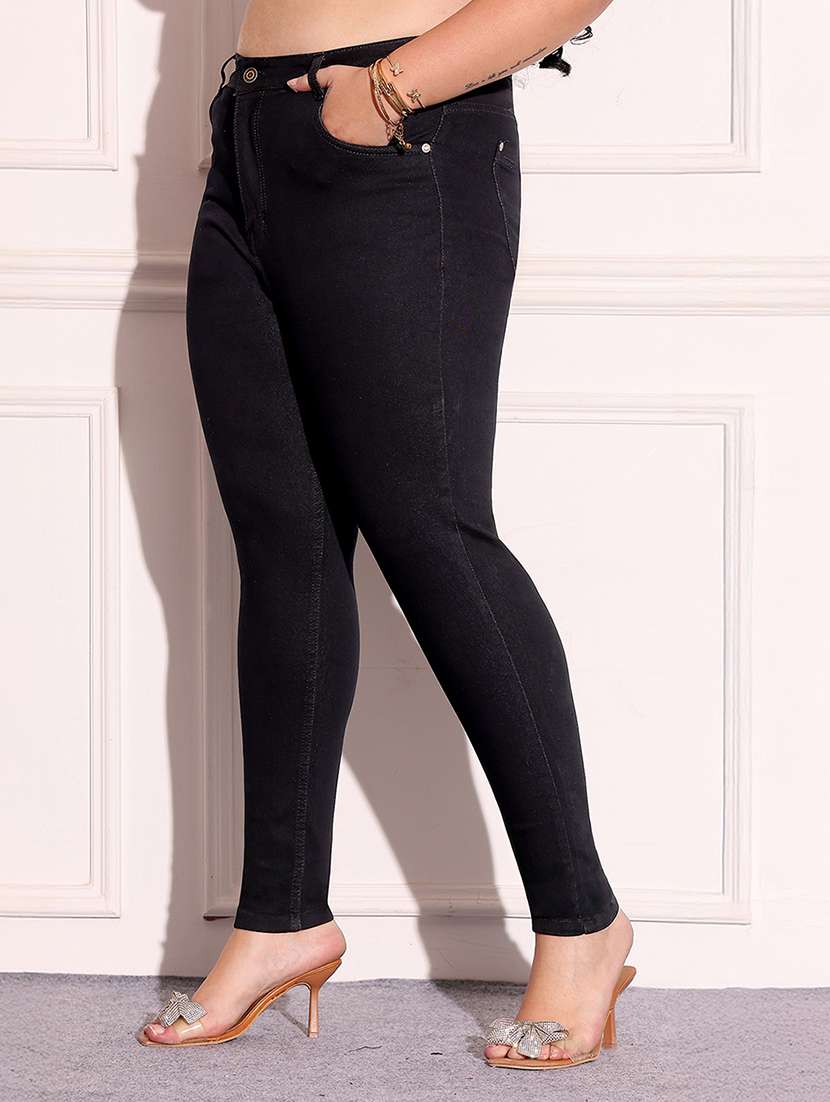 women solid high rise skinny jean - 22402890 -  Standard Image - 2