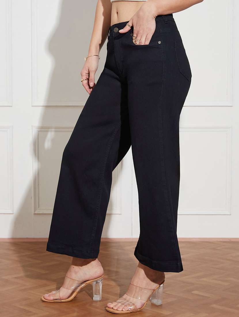 women solid mid rise bootcut jean - 22402917 -  Standard Image - 2