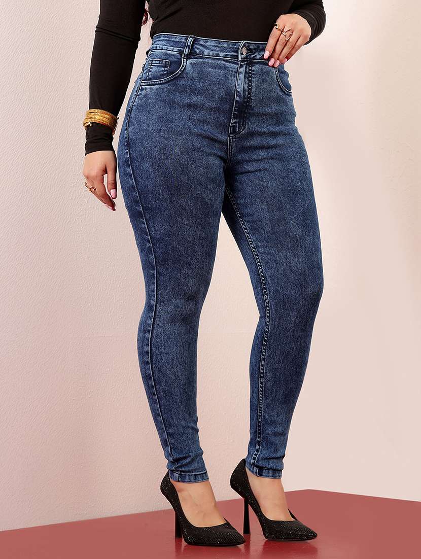 women solid high rise skinny jean - 22402980 -  Standard Image - 2
