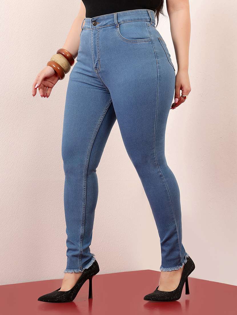 women solid high rise skinny jean - 22402997 -  Standard Image - 2