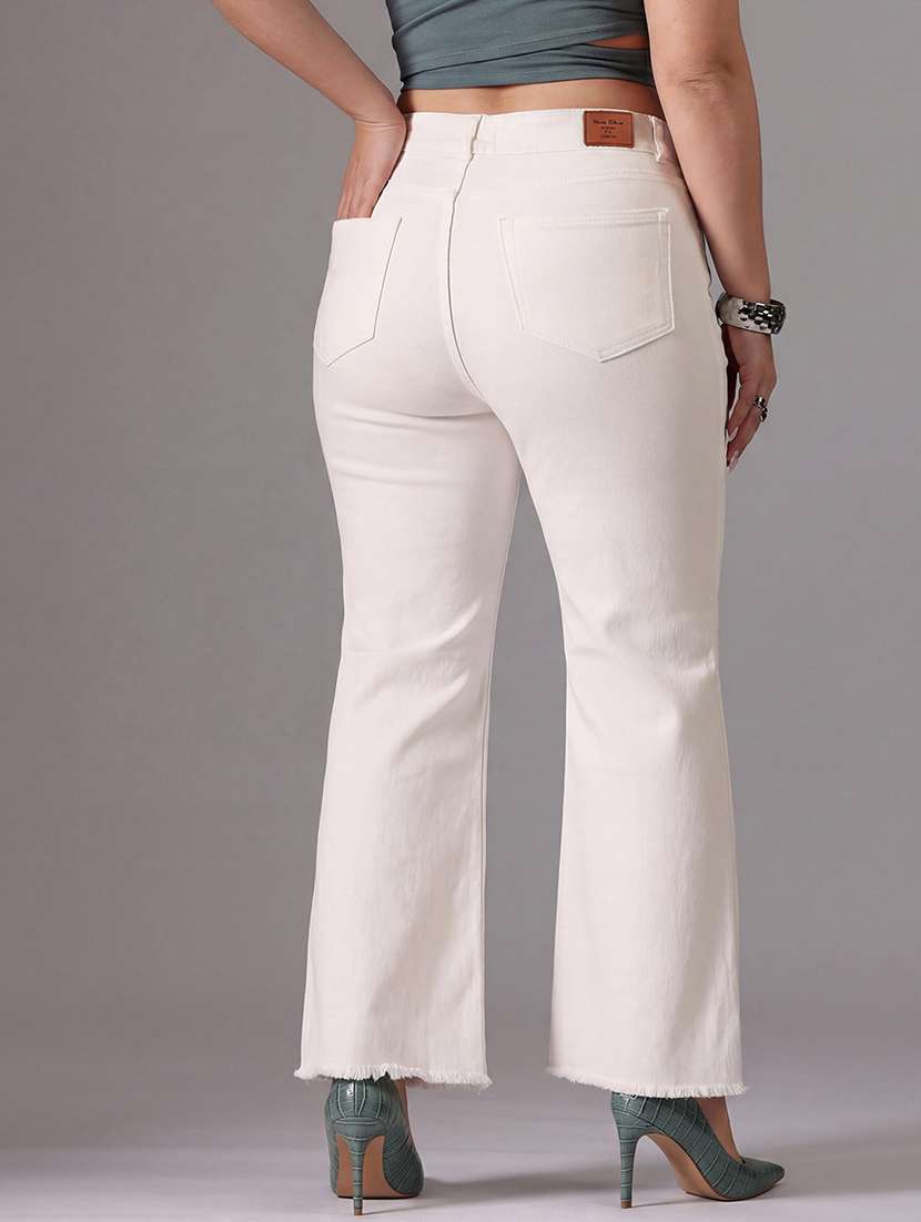 Women Solid High Rise Bootcut Jeans - 22403101 -  Standard Image - 2