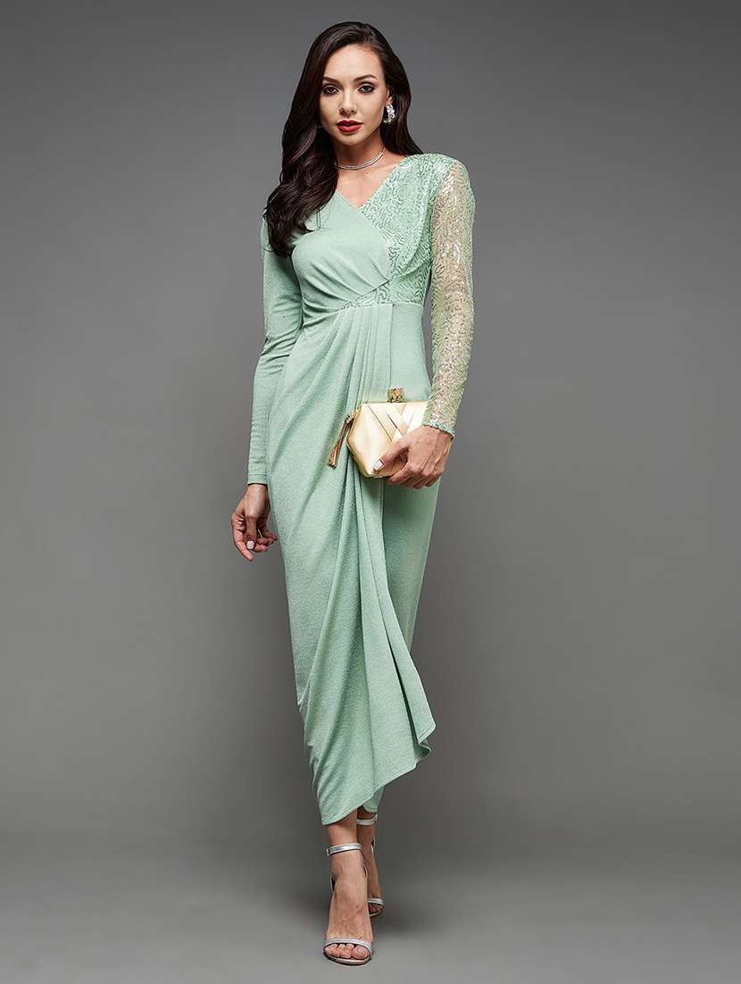 women sequined long sleevebodycon dress