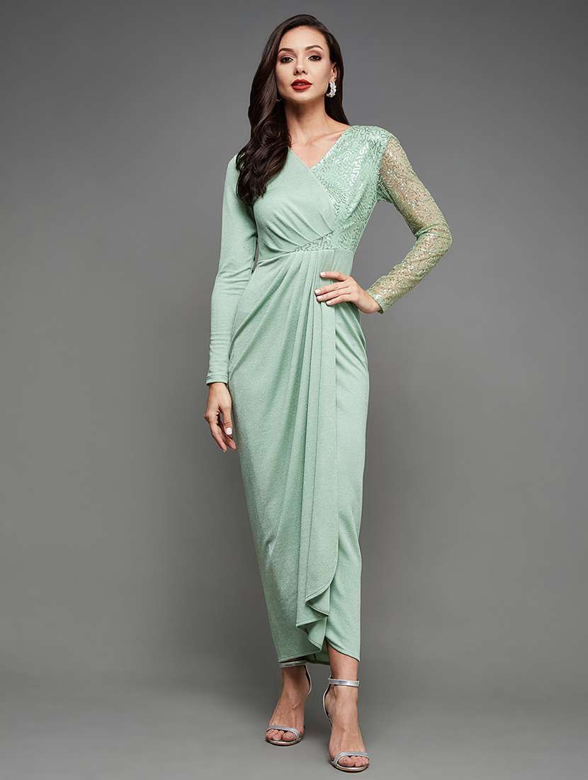 Women Sequined Long Sleevebodycon Dress - 22403183 -  Standard Image - 2