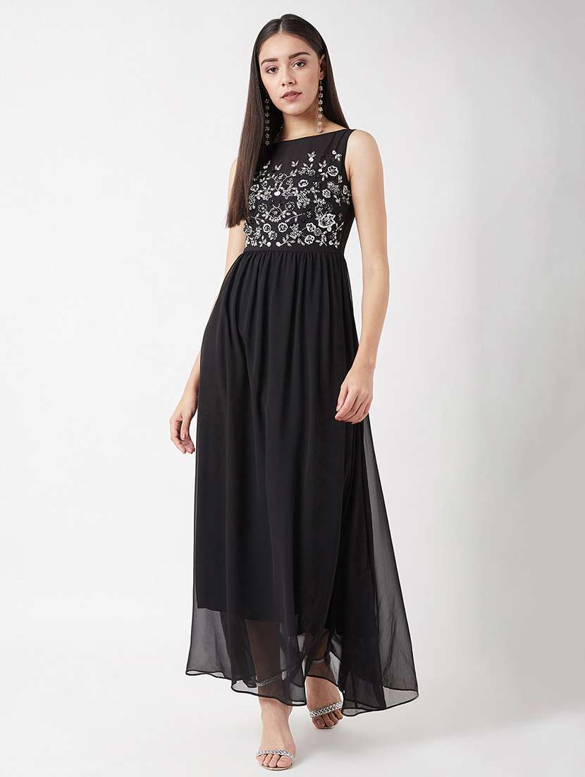 women embellished sleeveless fit & flare dress - 22403188 -  Standard Image - 2