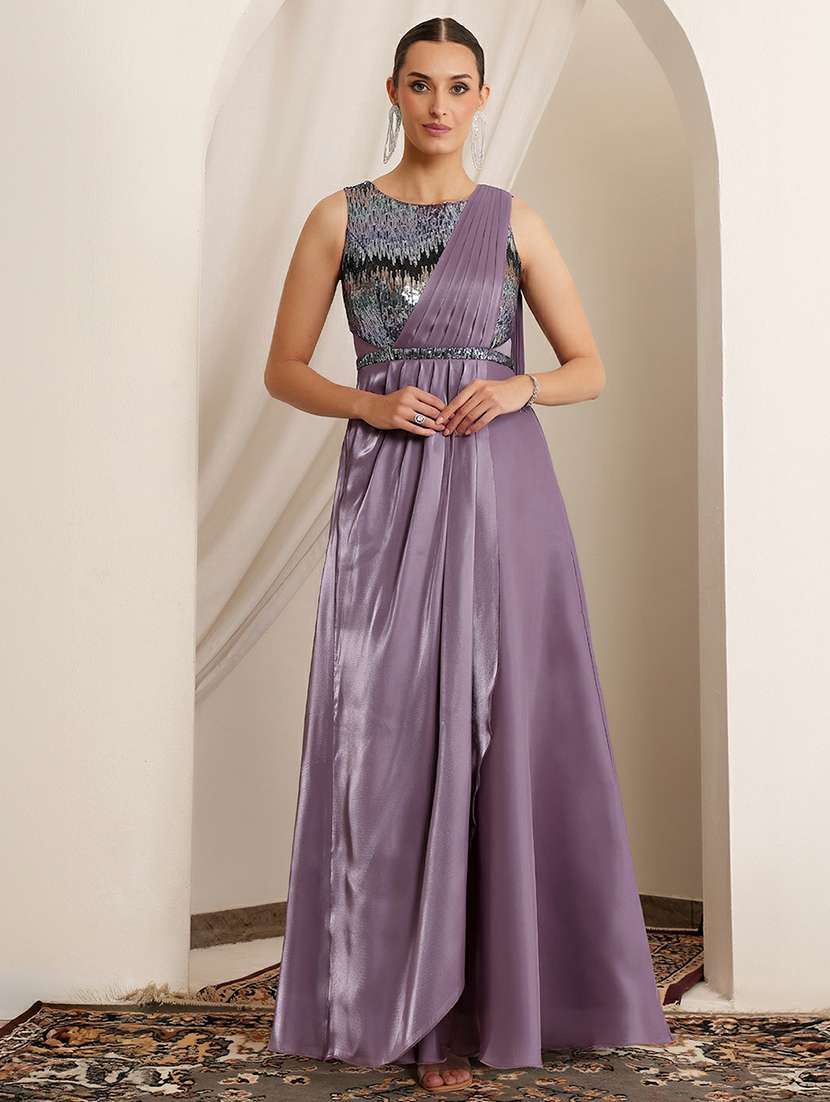 women sequined sleeveless flared dress - 22403202 -  Standard Image - 2