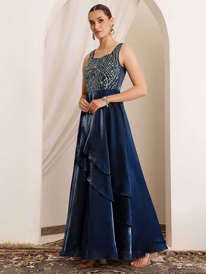 women embellished sleeveless fit & flare dress - 22403284 -  Standard Image - 2